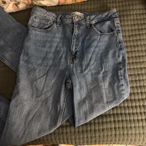 Zara high waisted blue denim jeans